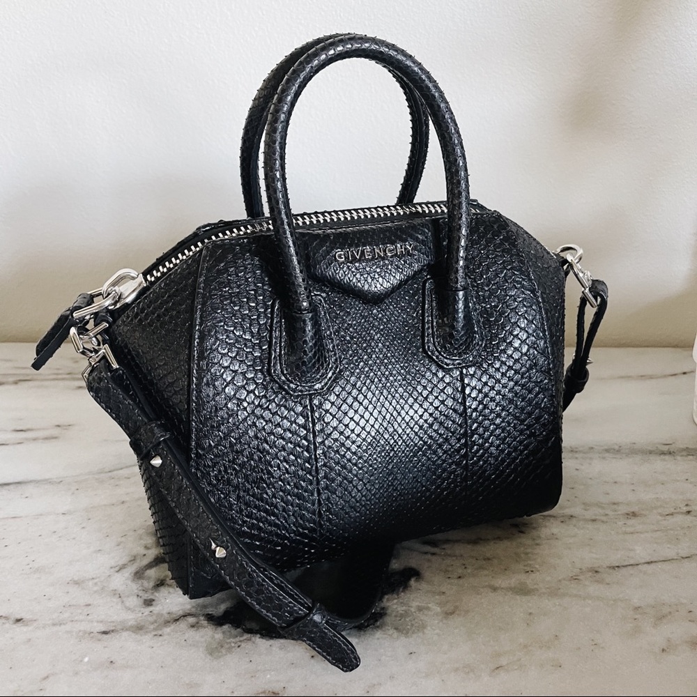 Givenchy Python and Leather Antigona Mini Bag - Picture 2 of 15